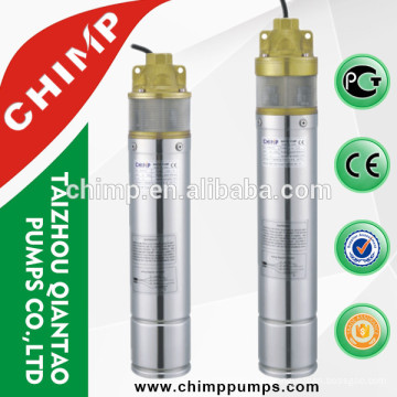 4'' SK series 1HP brass outlet submersible deep well pump for agriculture